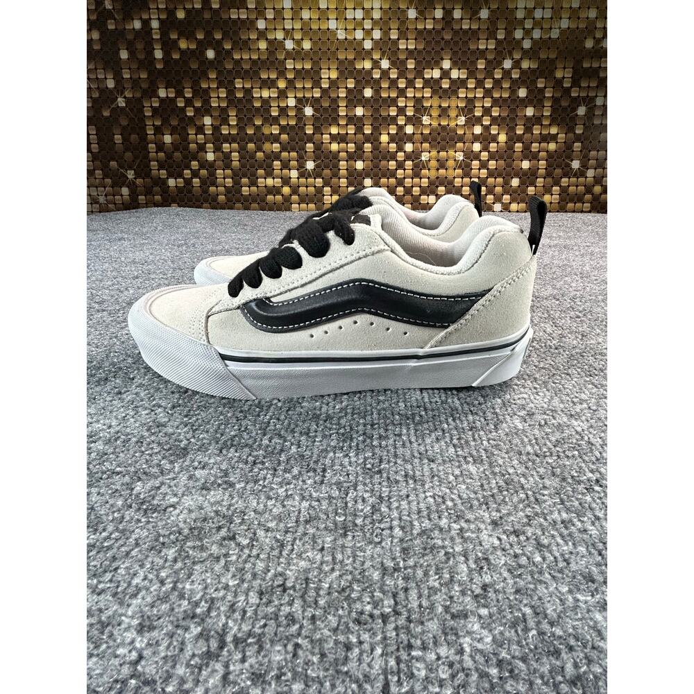 Vans Knu Skool Suede White Black Youth Shoes Size 4.5Y 6W - Picture 7 of 10